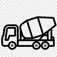 mixer trucking, mixer trucking company, mixer truck icon svg