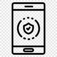 mobile Antivirus, mobile Sicherheit, mobile Malware, mobiles Virus symbol