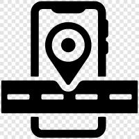 mobile apps, mobile devices, mobile location tracking, mobile navigation icon svg