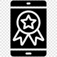 mobile awards, mobile app awards, mobile gaming awards, mobile app developers icon svg