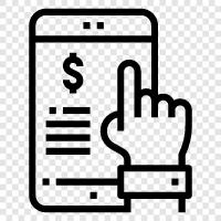 mobile banking, mobile payments, mobile wallets, mobile commerce icon svg