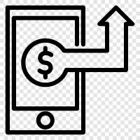 mobile banking, mobile payments, mobile apps, mobile commerce icon svg