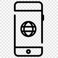 Mobile Browser icon svg