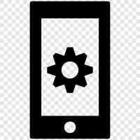 Mobile Device Settings, smartphone settings, phone settings, Mobile Settings icon svg