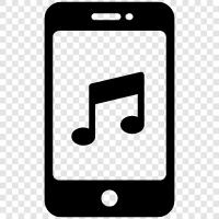 mobile mp3 player, portable music player, mp3 player for mobile, mobile music icon svg