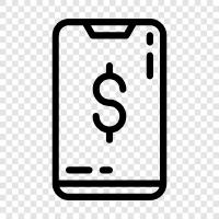 mobile payment, mobile wallets, bitcoin, ethereum icon svg