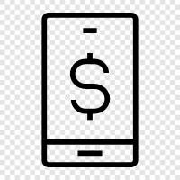 mobile payments, mobile wallet, mobile phone, NFC icon svg