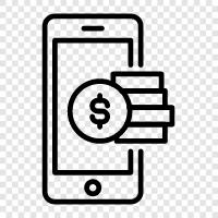 mobile payments, mobile wallets, bitcoin, ethereum icon svg