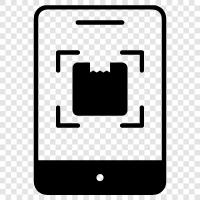 Mobile phone, Phone, Scanner, Phonebook icon svg