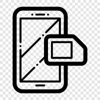 mobile phone, cellular phone, mobile internet, SIM Card icon svg