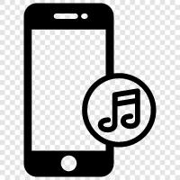 mobile radio, mobile streaming, mobile mp3, mobile music downloads icon svg