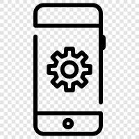 mobile settings, mobile phone settings, phone settings, basic mobile phone settings icon svg