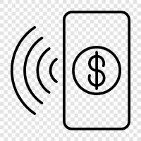 mobile wallet, mobile payments, NFC, contactless icon svg