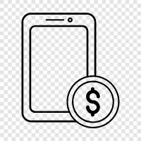 Mobile Geldbörse, Mobile Payments, Mobile Commerce, Mobile Banking symbol