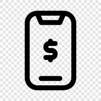 mobile wallet, mobile payments, mobile commerce, mobile banking icon svg