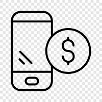 mobile wallets, mobile payments, mobile banking, NFC icon svg