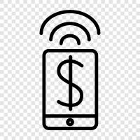 mobile wallets, mobile payments, mobile app, digital payments icon svg