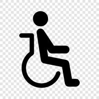 mobility, disability, chair, aid icon svg