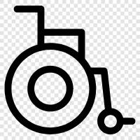 mobility chair, handicapped chair, scooter chair, electric wheelchair icon svg