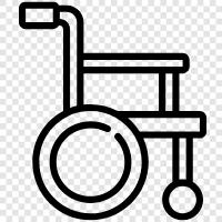 mobility scooter, manual wheelchair, electric wheelchair, accessible wheelchair icon svg