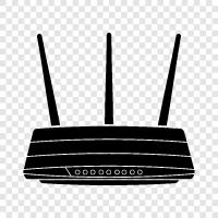 Модем, беспроводной, ADSL, кабель Значок svg