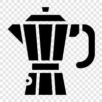 Moka Pot Coffee, Moka Pot Cafe, Moka Pot Coffee Maker, Moka Pot icon svg