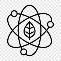 molecule, atomicity, nucleus, electron icon svg