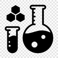 molecules, atoms, elements, compounds icon svg