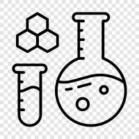 molecules, atoms, elements, compounds icon svg