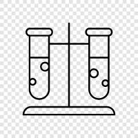 moleküller, atomlar, elementler, tepkiler ikon svg