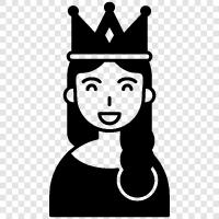 monarch, queen consort, queen mother, queen icon svg