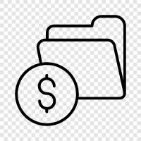 money, budget, funds, budgeting icon svg