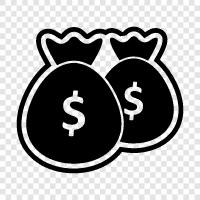 money, bank, savings, investments icon svg