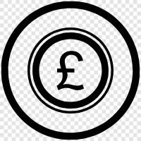 money, value, currency, British icon svg