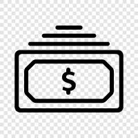 money, bank, withdraw, deposit icon svg