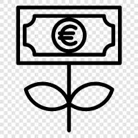 money, stocks, bonds, investing icon svg