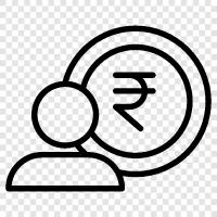 money, income, salary, wages icon svg