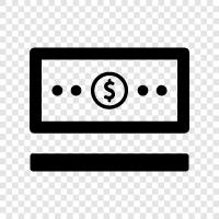 money, currency, coins, bank icon svg