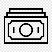 money, bills, cashier, check icon svg