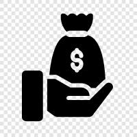 money, earnings, salary, wages icon svg