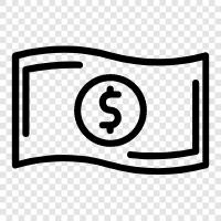 money, bills, checks, currency icon svg