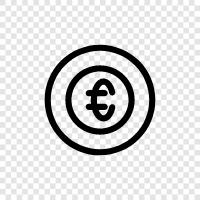 money, europe, currency, euro zone icon svg