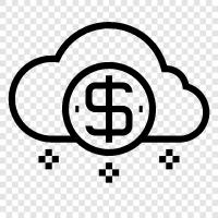 Money, Cloud, Financial, Investments icon svg