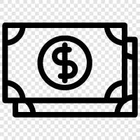 money, bills, coins, banknotes icon svg