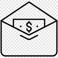 money, envelope, cash, currency icon svg