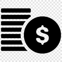 money, bullion, precious metals, numismatics investment icon svg