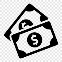 money, bills, currency, finance icon svg