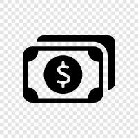 money, bills, currency, spending icon svg