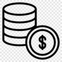 money, currency, bullion, collector s items icon svg