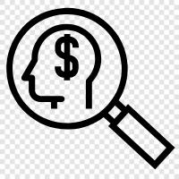 money ideas, money tips, ways to make money, money idea search icon svg